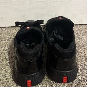 Prada Black and Red Kids Sneakers